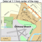 Ormond Beach Florida Street Map 1253150