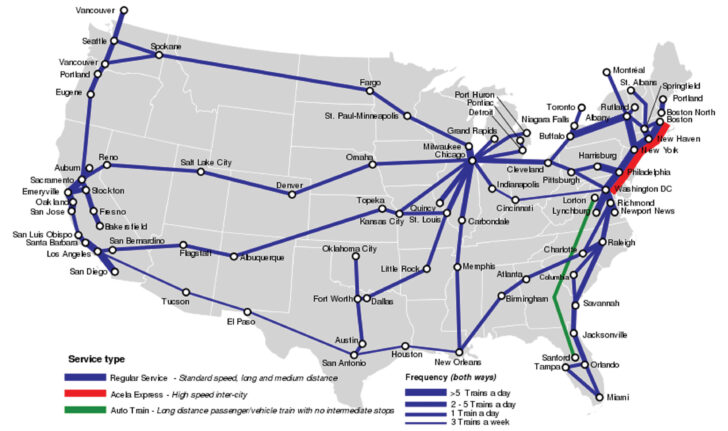 Amtrak Map Pdf