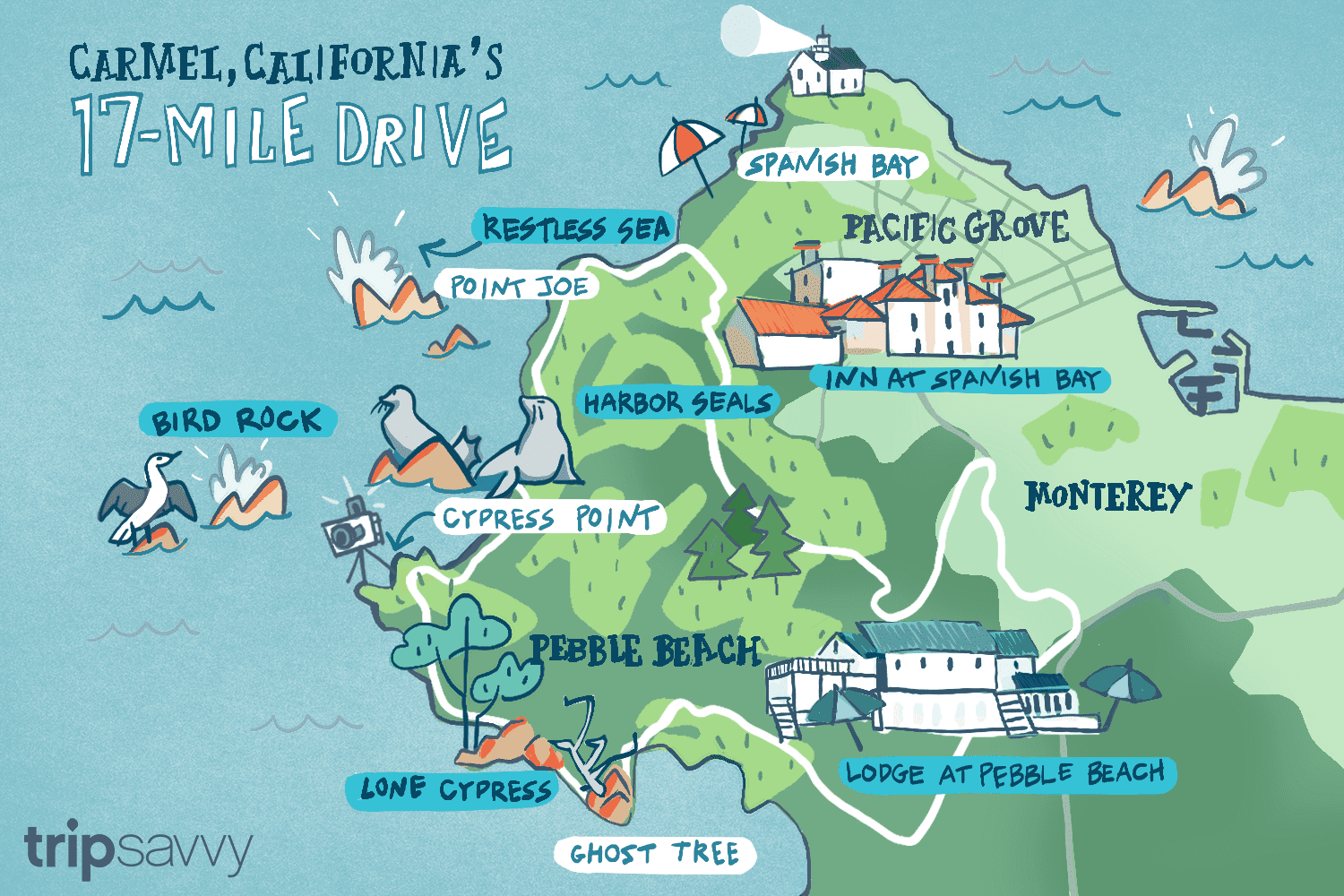 17 Mile Drive Must Do Stops And Proven Tips Carmel California Map 