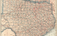 1914 Antique TEXAS State Map OKLAHOMA State Map Of Oklahoma Gallery