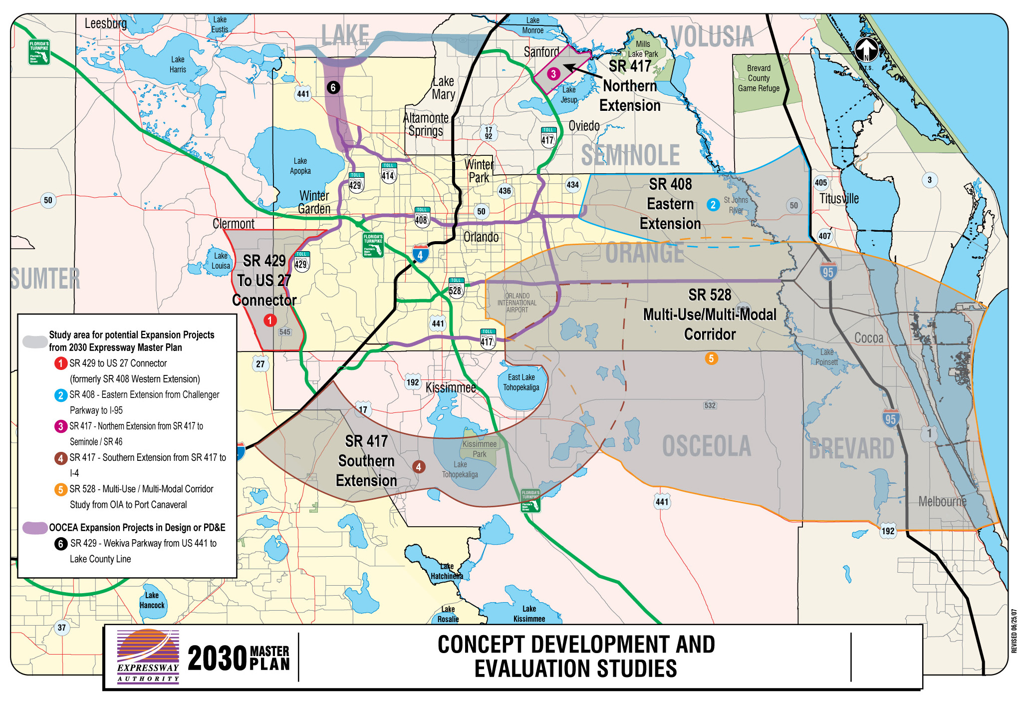 Toll Roads In Orlando Area Map Wells Printable Map