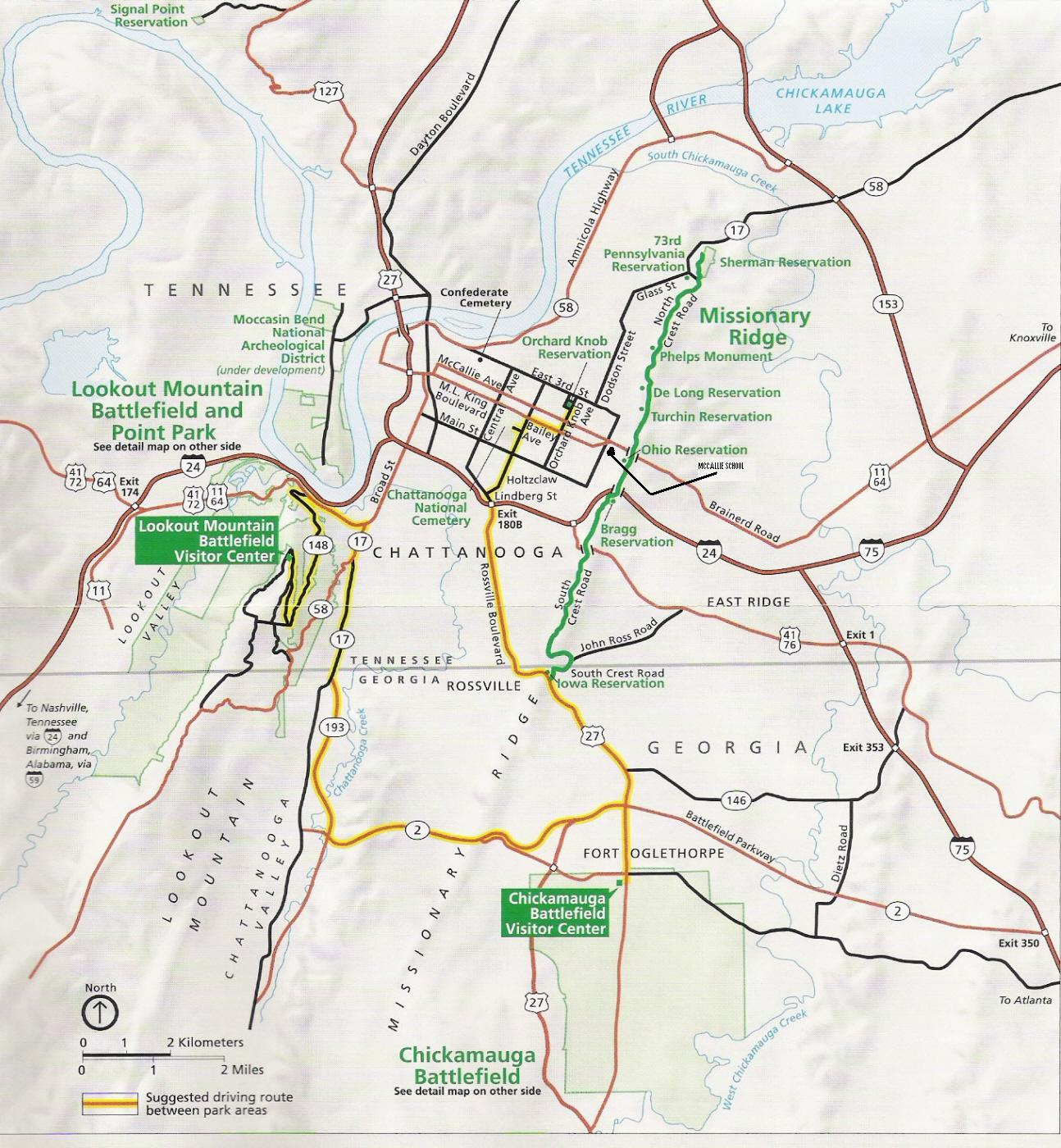 29 Map Of Chattanooga Tn Maps Database Source