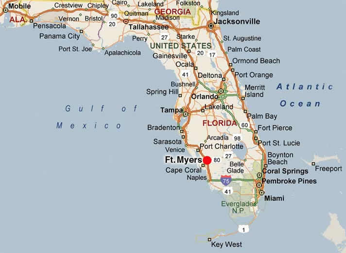 31 Fort Myers On Map Maps Database Source