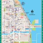 32 Chicago Magnificent Mile Map Maps Database Source