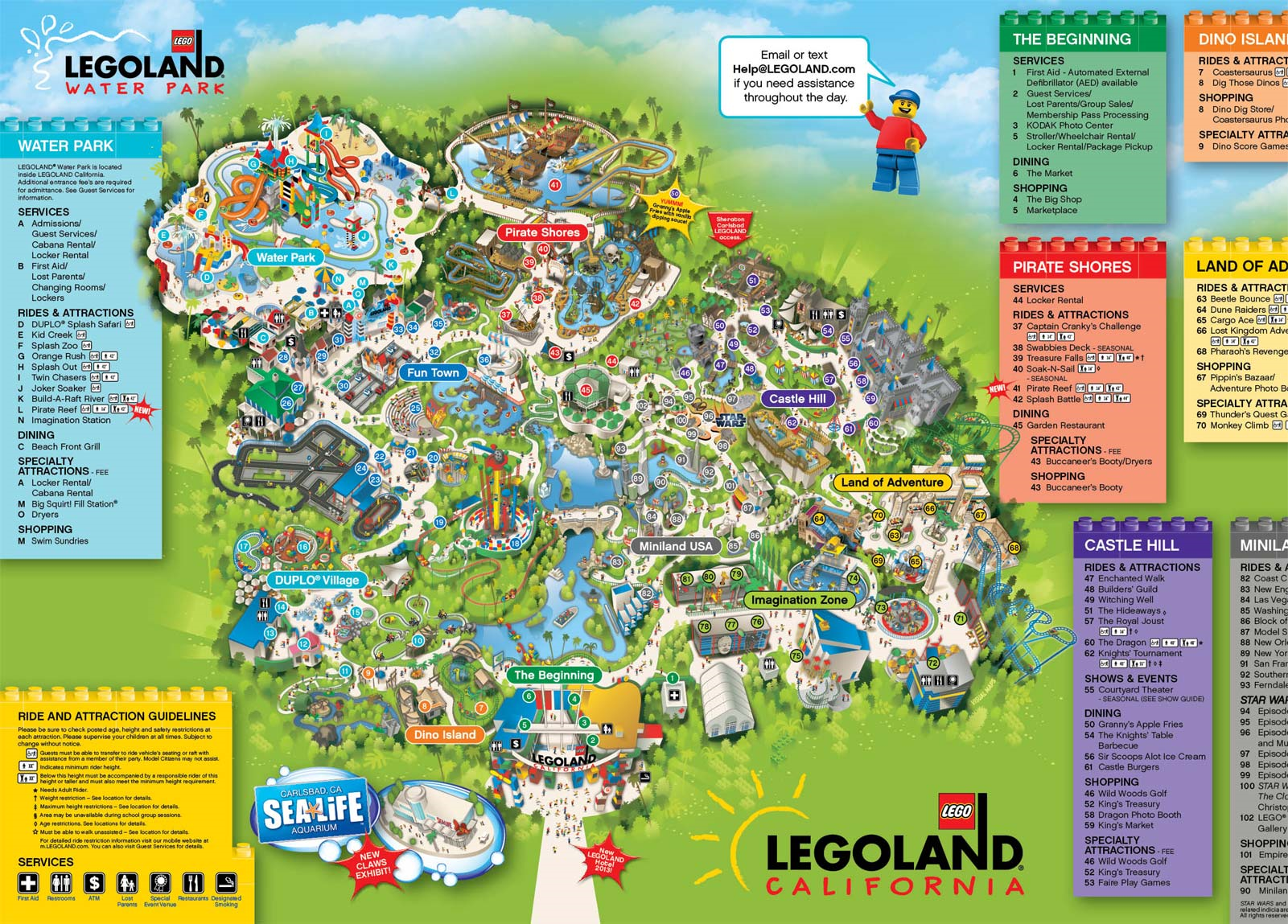 A Map Of LEGOLAND California summervacationcaliformia Legoland 