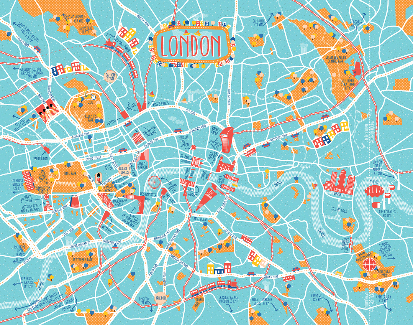 A Map Of London On Behance