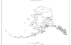 Alaska Labeled Map