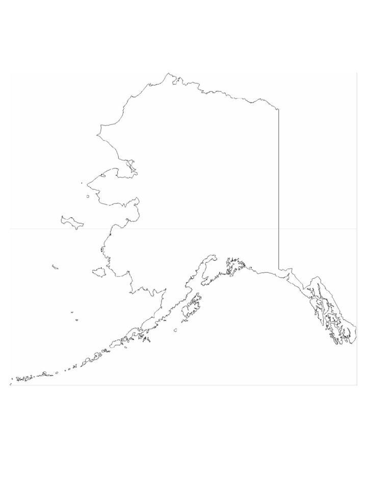 Alaska State Outline Map Free Download