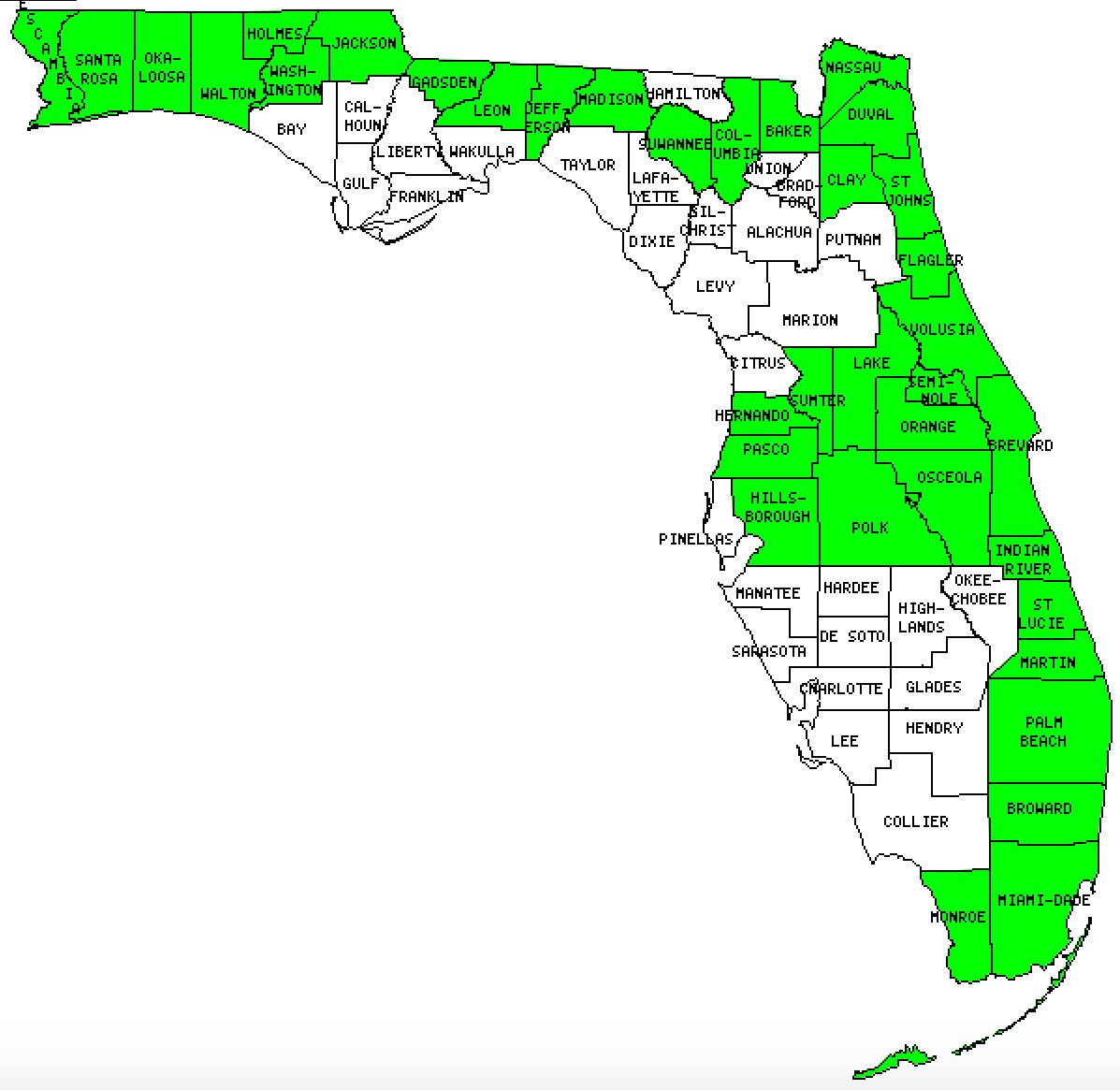 Alligators In Florida Map Printable Maps