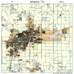 Amarillo Texas Street Map 4803000