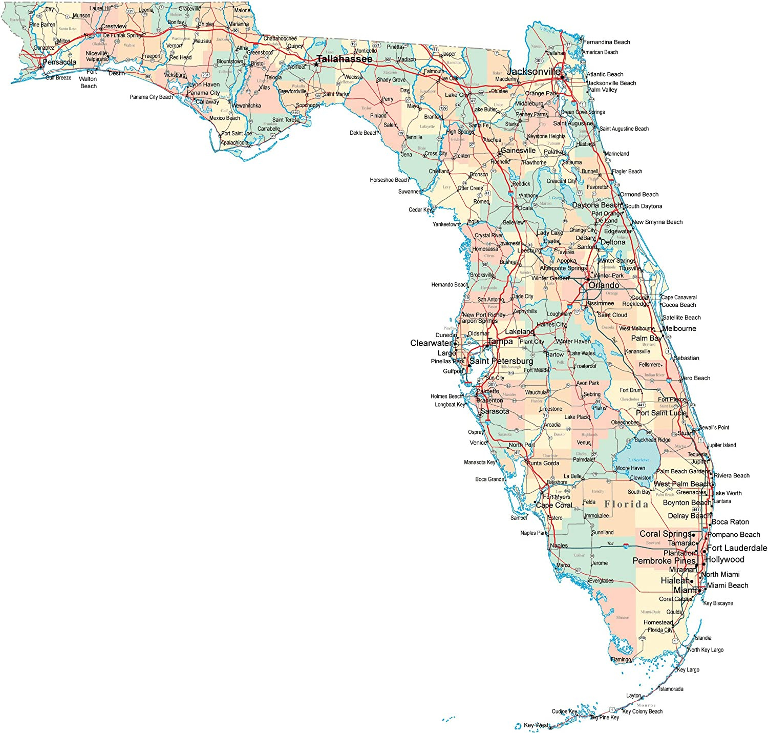 Amazon Home Comforts Map Us West Coast Counties Map Florida Road 