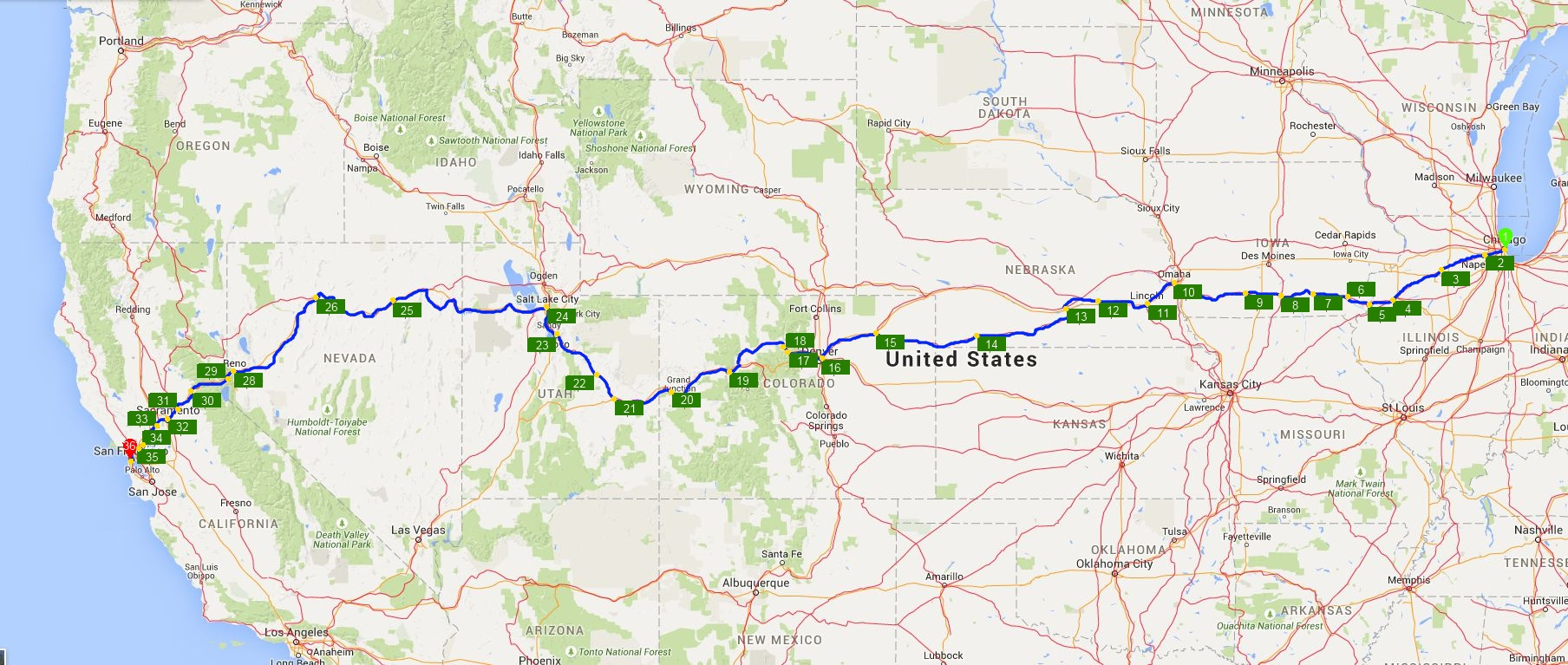 Amtrak California Zephyr Map Printable Maps