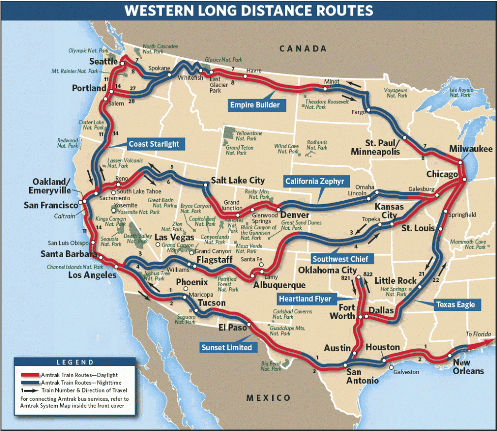 Amtrak California Zephyr Route Map Printable Maps