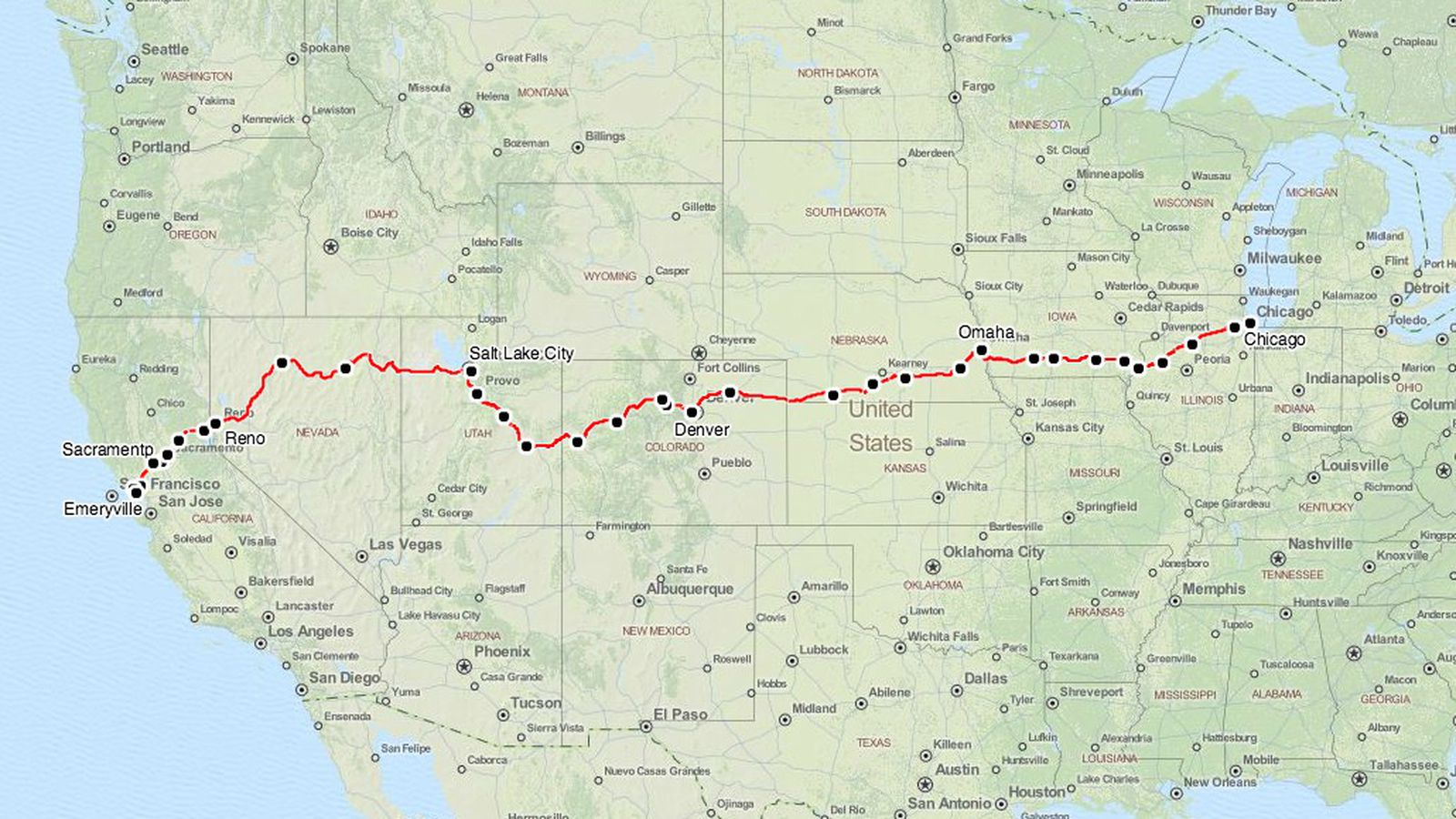 Amtrak California Zephyr Route Map Printable Maps 3 