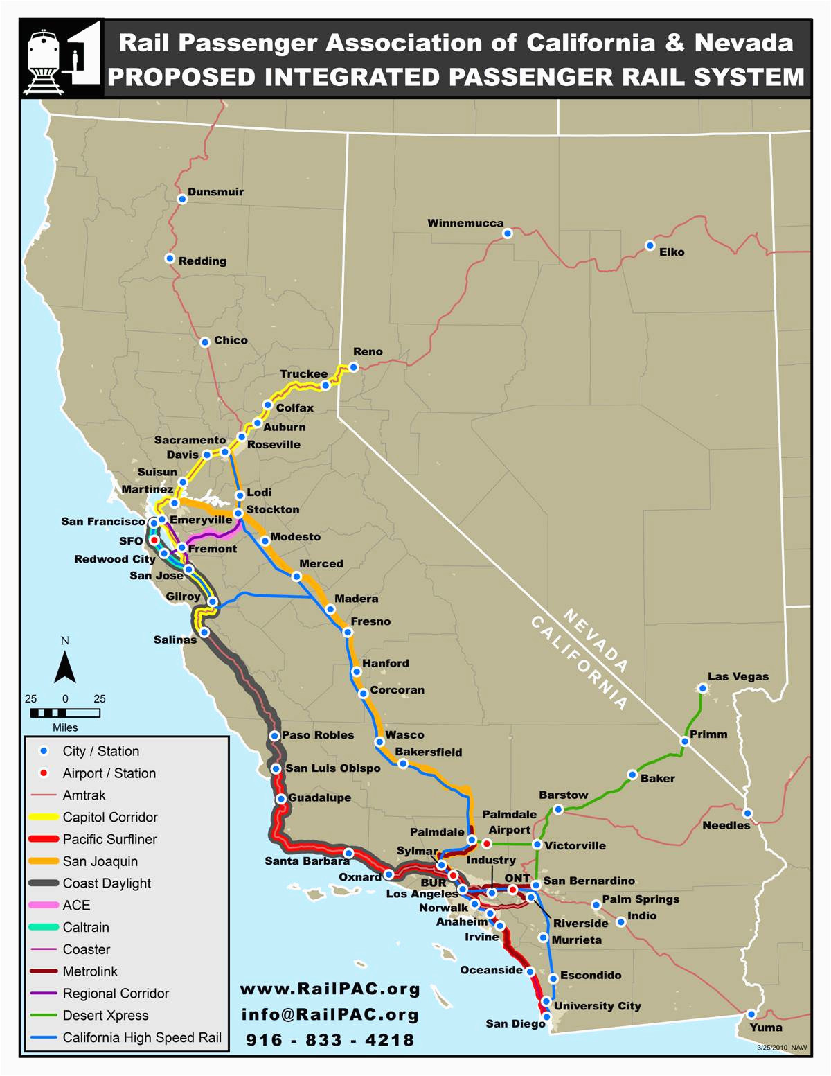 Amtrak Train Map California