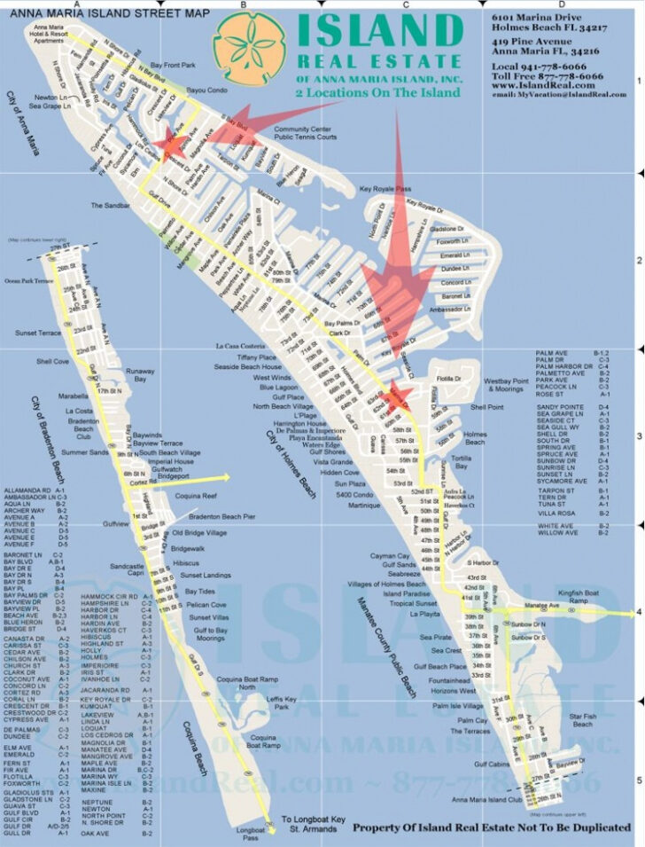 Anna Maria Island Map Pdf