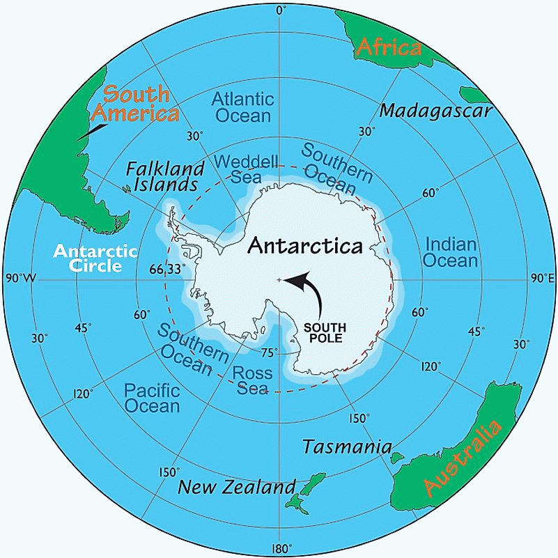 Antarctica Map Map Of Antarctica Facts About Antarctica And The 