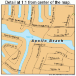 Apollo Beach Florida Street Map 1201675