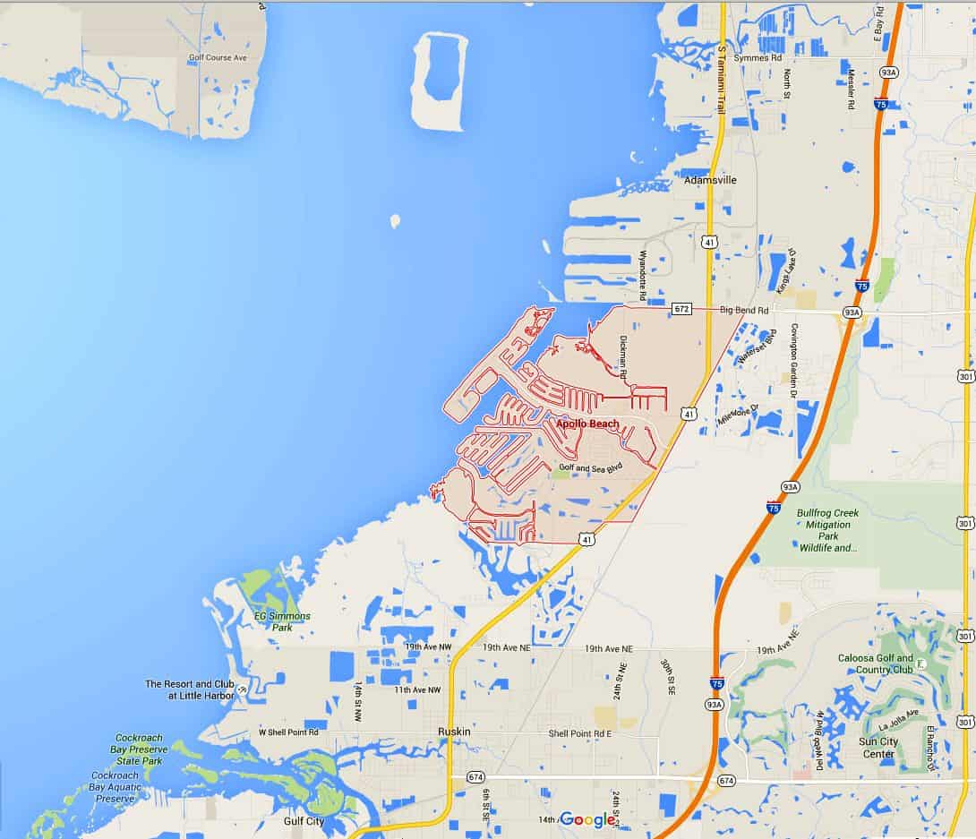 Apollo Beach Homes For Sale Map Search