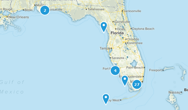 Florida National Parks Map