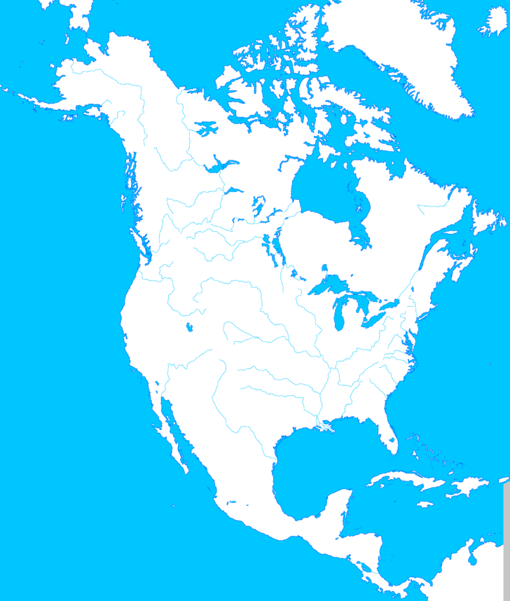 North America Plain Map