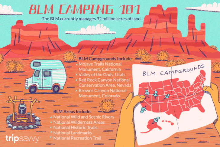 Blm Dispersed Camping California Map