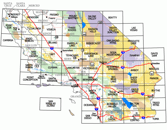 BLM LANDS IN MAP CALIFORNIA ToursMaps