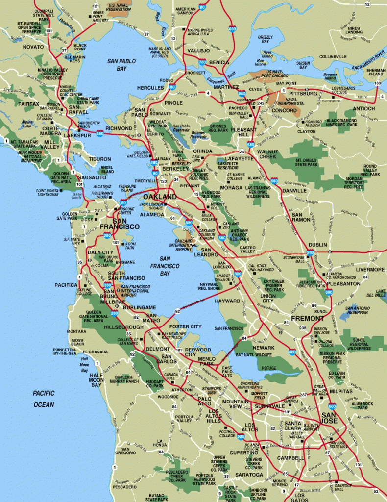 Blueschisting Map Of Bay Area California Cities Printable Maps 