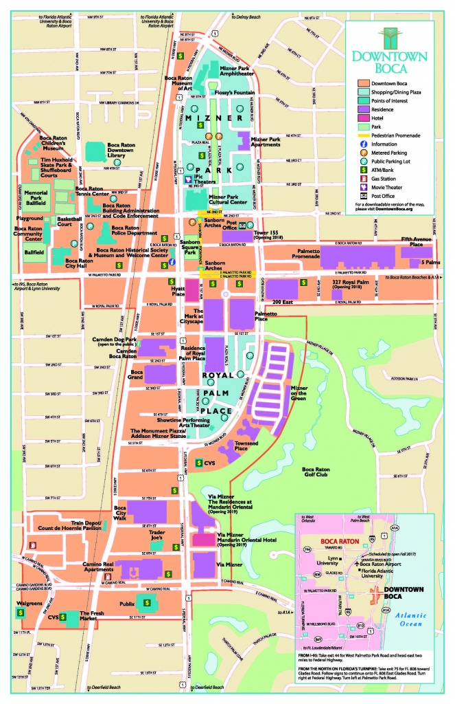 Boca Raton Fl Map And Travel Information Download Free Boca Raton 