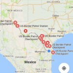 Border Patrol Checkpoints Map Texas Printable Maps
