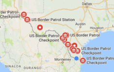 Border Patrol Checkpoints Map Texas Printable Maps