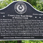 Bridgehunter County Line Road Bridge At Denton Creek