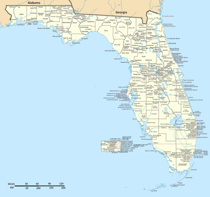 Bristol, Florida Map