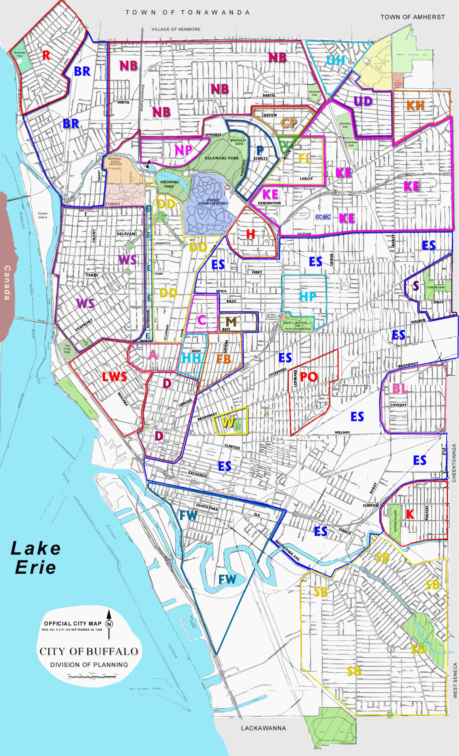 Buffalo Neighborhoods Map Collection University At Buffalo Libraries