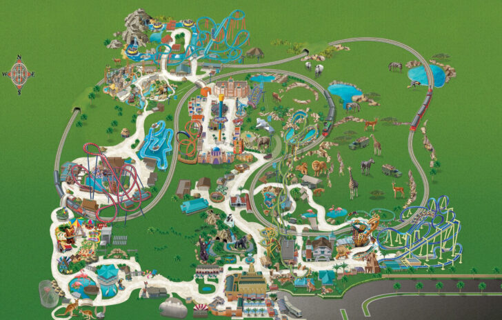 Florida Busch Gardens Map