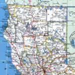 Calif Border North Free Print Map Map Of Northern California Coast