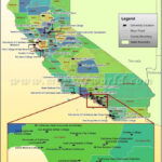 California Cities Map List Printable Maps