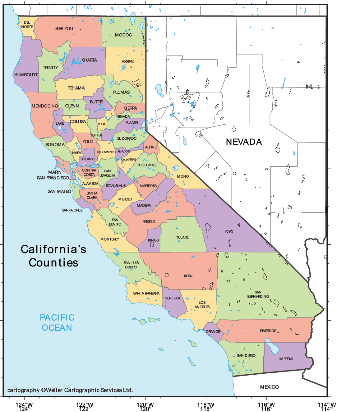 California Cities Map Mapsof