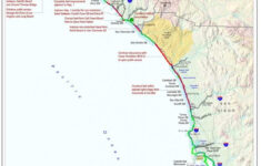 California Coastal Trail California Coast Bike Route Map Printable Maps