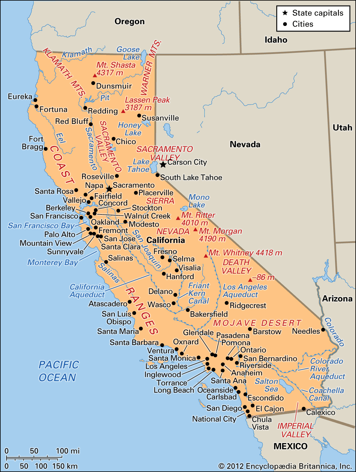 California Flag Facts Maps Capital Cities Destinations 
