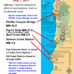 California Highway 1 Closure Map