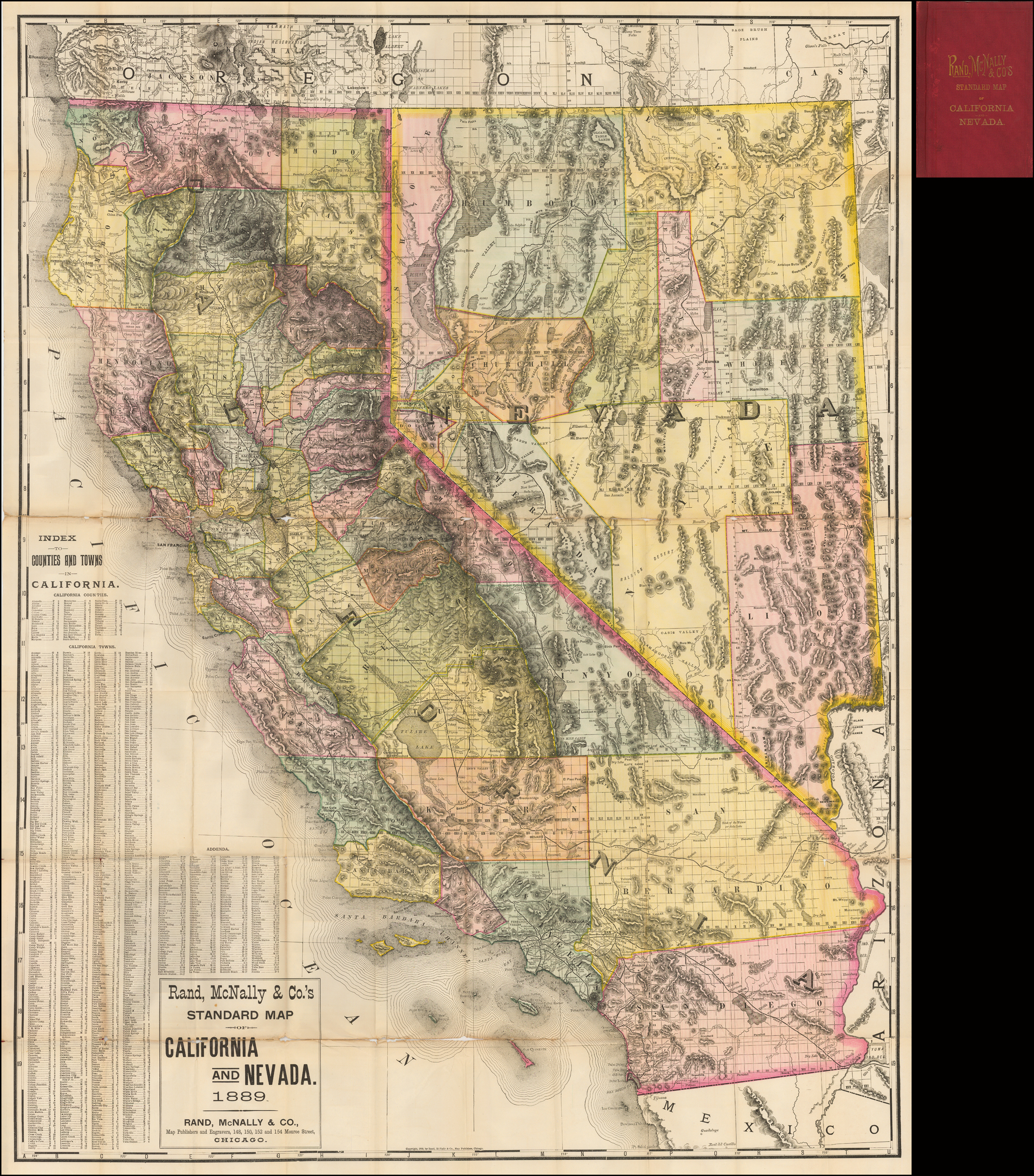 California Nevada Map Roads