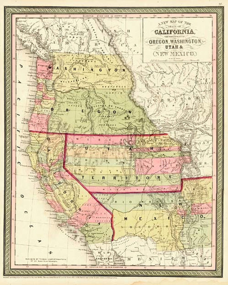 California Oregon Border Map