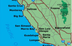 California Pacific Coast Highway Map Klipy Map Of Pch 1 In