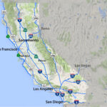 California Road Map Highways And Major Routes