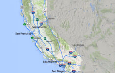California Road Map Highways And Major Routes