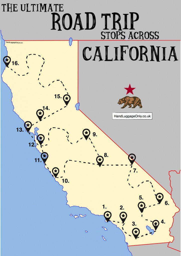 California Roadside Attractions Map Printable Maps