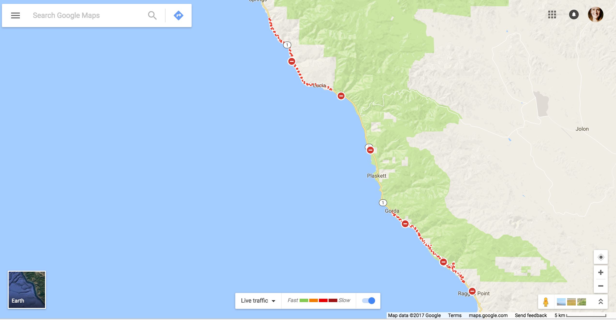 California Scheming Google Maps The Highway 1 Detour