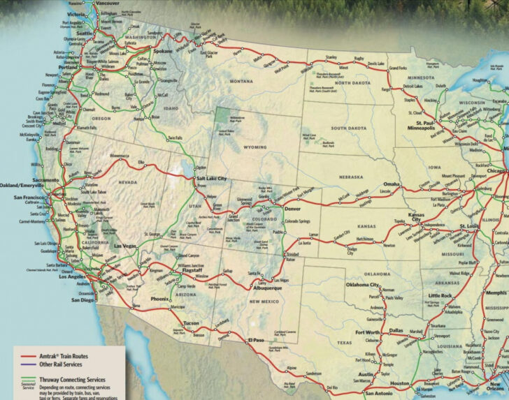California Zephyr Route Satellite Map