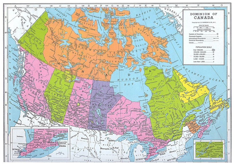 Canada Map Political City Map Of Canada City Geography